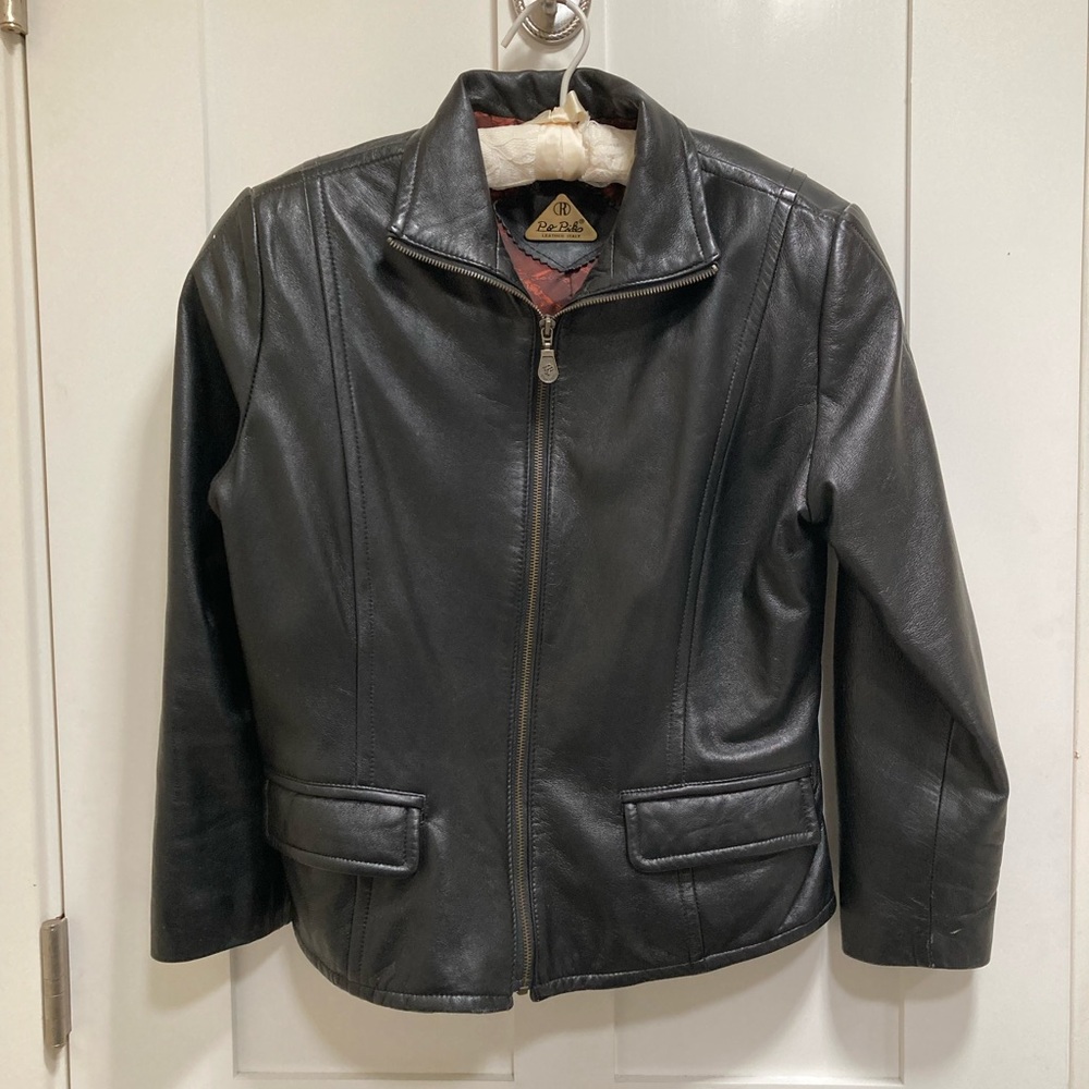 Vintage Black Leather Jacket